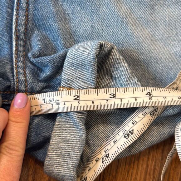 Roxy cuffed denim button fly shorts size 28 - Picture 8 of 11